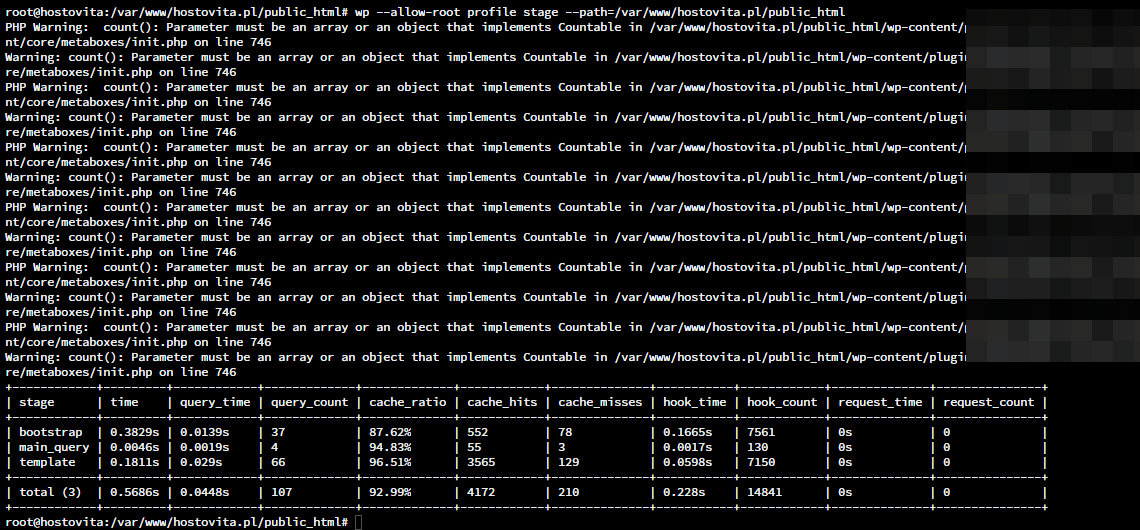 profile-wp-cli