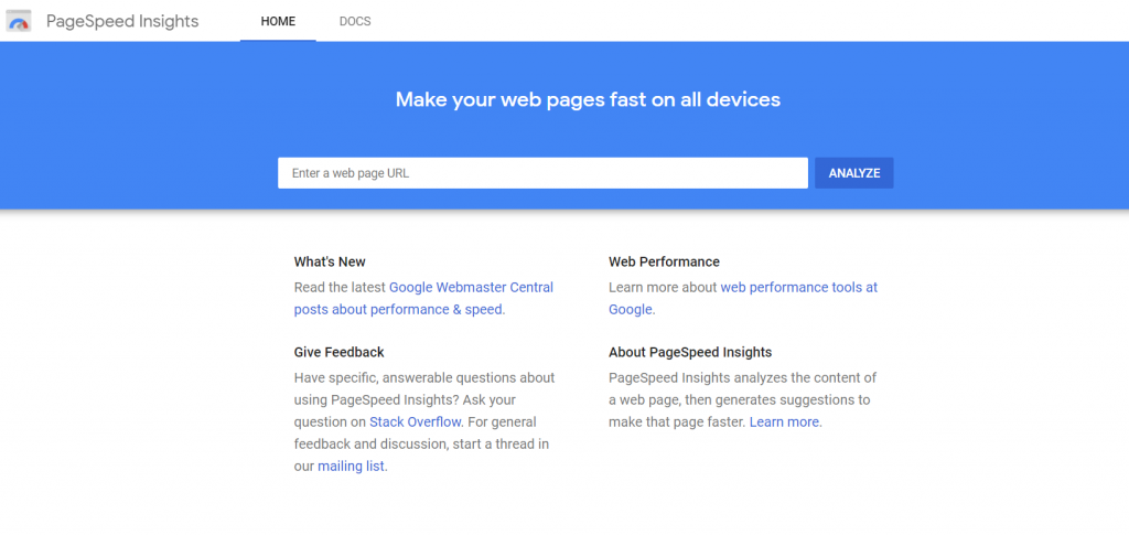 PageSpeed Insights