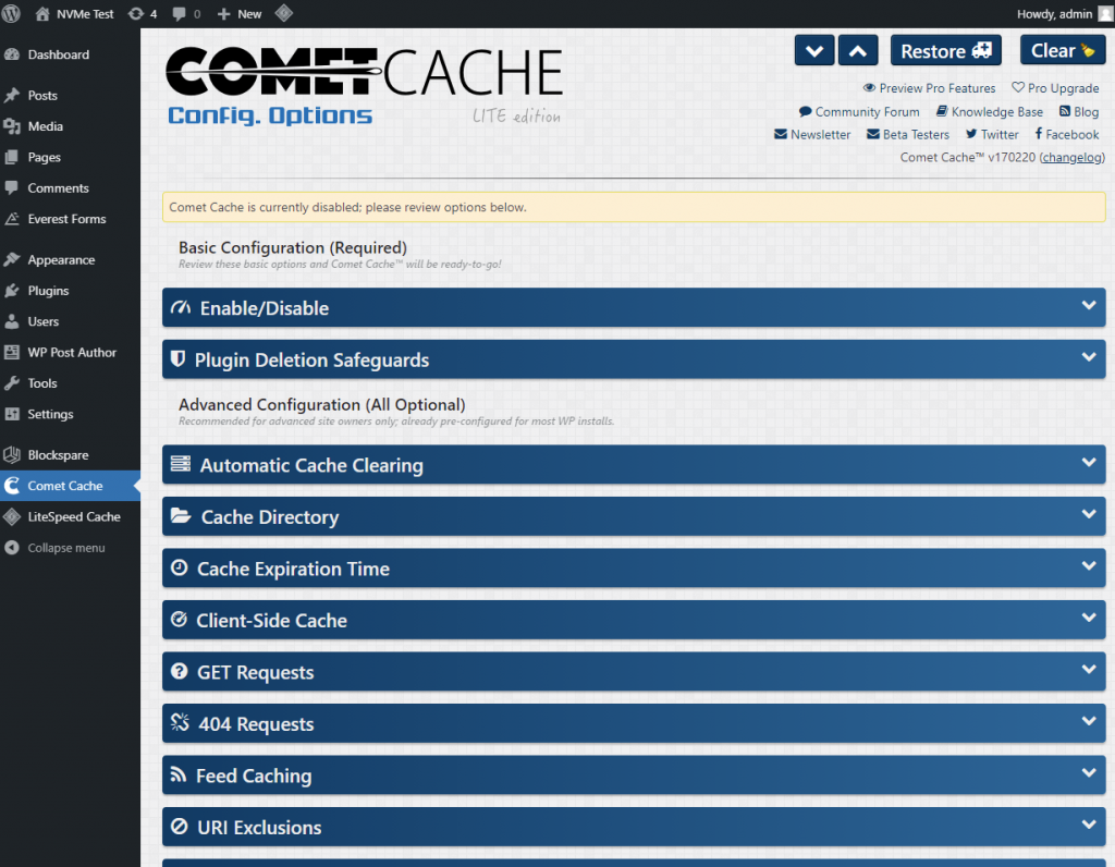 Comet Cache